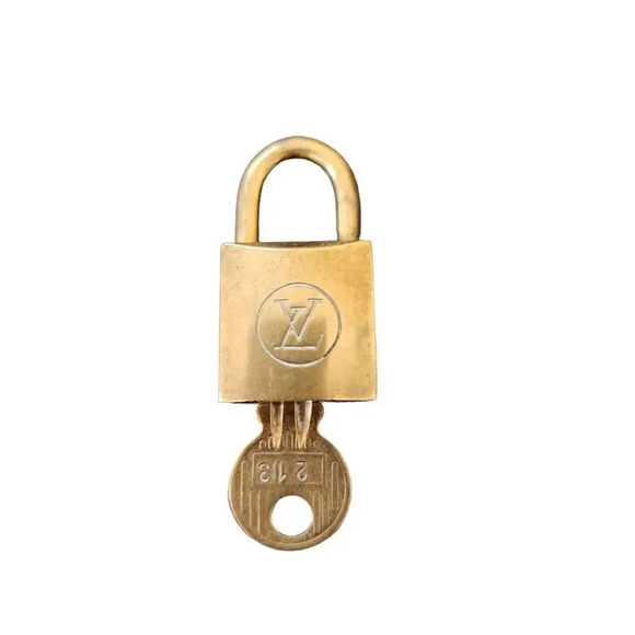 Rare Vintage Louis Vuitton Padlock & Key Authenticated #213 Excellent Condition - Picture 1 of 7